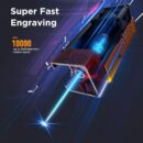 Laser Engraver for Beginner Laser Cutter 6000mW Engraving Machine for Wood Metal, Laser Class4