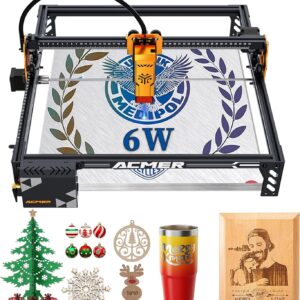 Laser Engraver for Beginner Laser Cutter 6000mW Engraving Machine for Wood Metal, Laser Class4