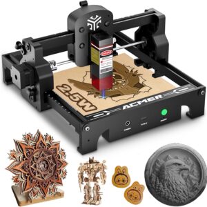 S1 Portable Laser Engraver for Beginner Mini Laser Engraving Machine for Wood Metal, 3500mW Laser Class4 (S1-2500mW)